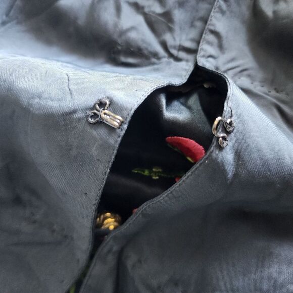 Jenny Lewis pure silk full heavy embroidery oriental tunic style cardigan - Picture 15 of 16